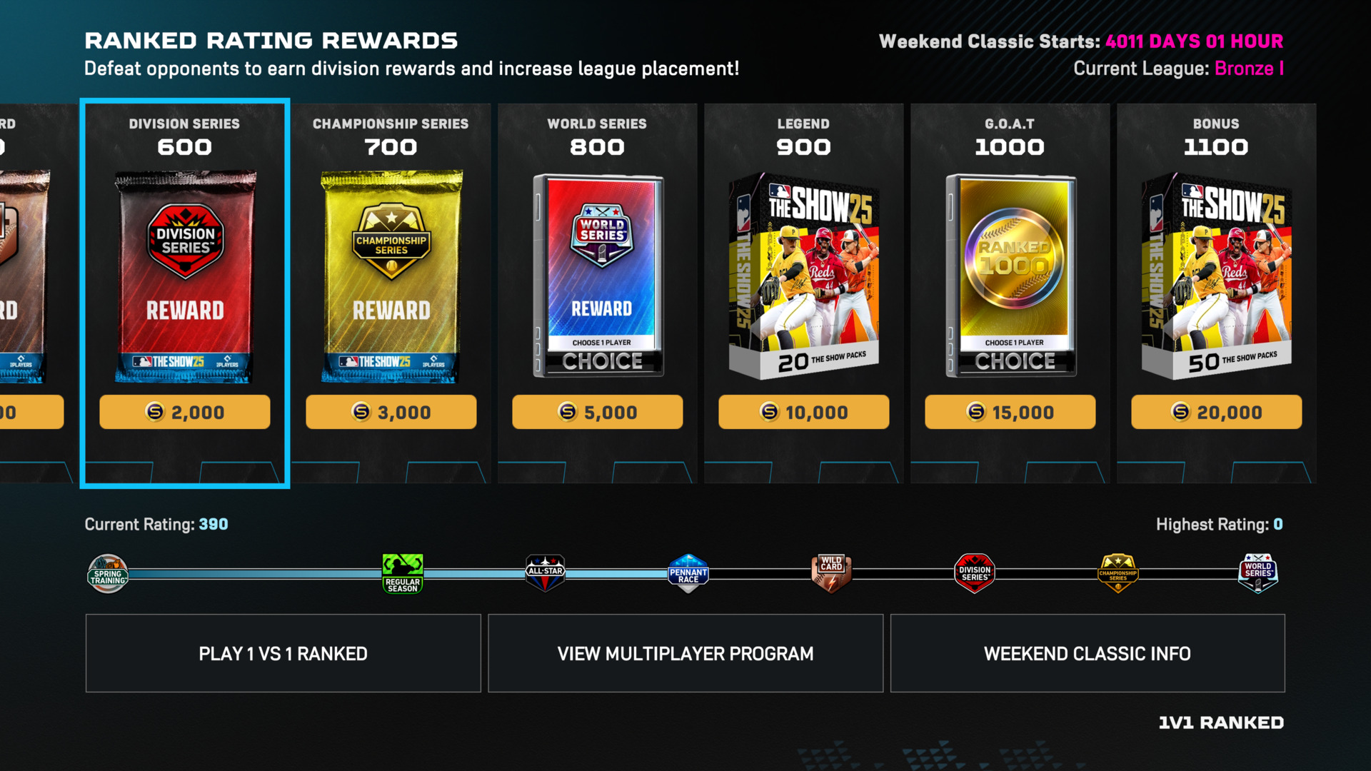 Diamond Dynasty Ranked